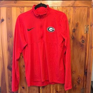 Nike Red Georgia Bulldogs Quarter-Zip Pullover